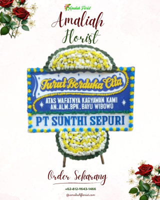 Papan Bunga Duka di Pematang Bandar