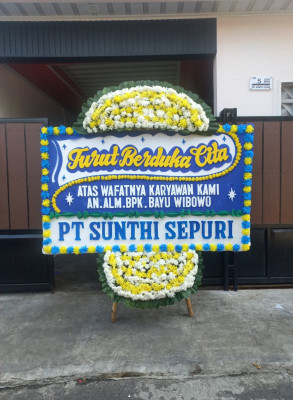 Papan Bunga Duka di Pematang Bandar