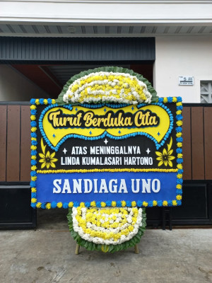 Papan Bunga Duka di Pematang Bandar